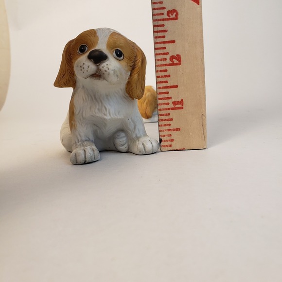 Vintage Homco Ceramic Dog Figurines Set, Spaniel Puppy Pair, Playful‎ Home Decor - Picture 12 of 12